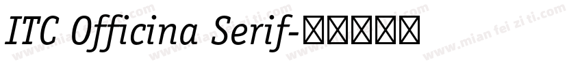 ITC Officina Serif字体转换